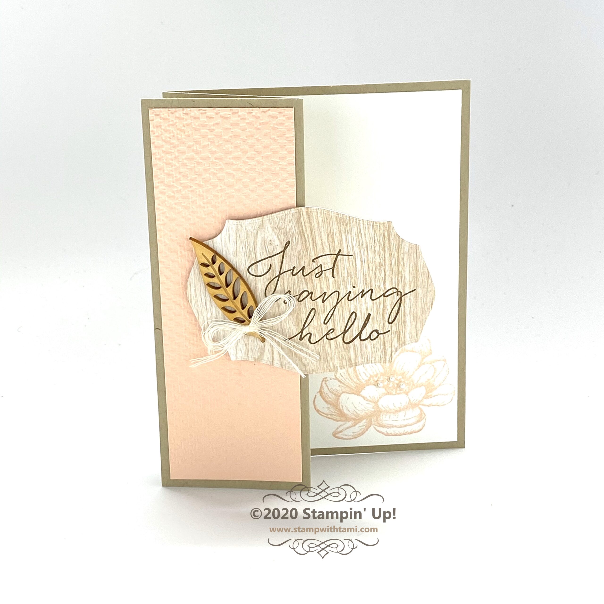 Saying Hello Card - Good Taste Suite | Stampin Up | StampWithTami.com