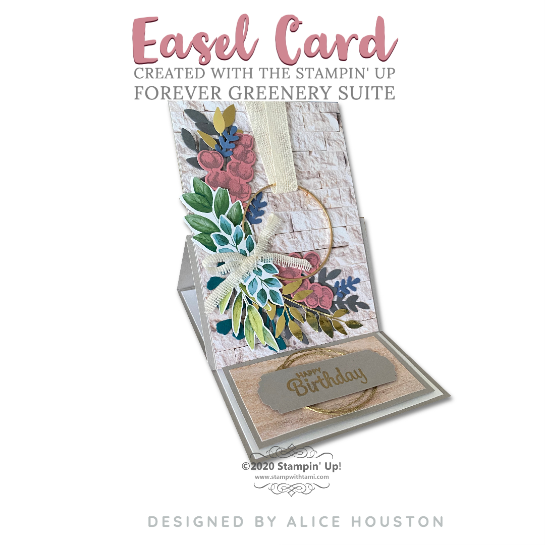 Easel Card - Forever Greenery Suite | Stampin' Up! | StampWithTami.com
