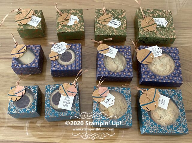 stampin up christmas boxes