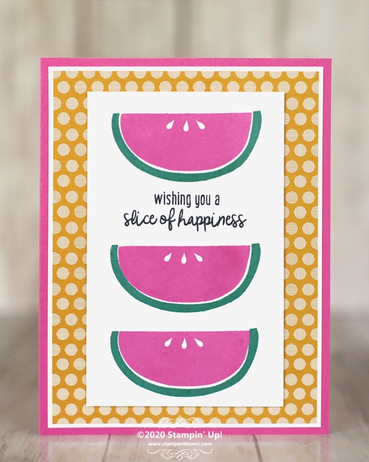 Slice Of Happiness Card | Stampin' Up! | StampWithTami.com