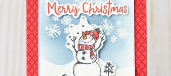 CARD: Merry Christmas from the Snowman Season card