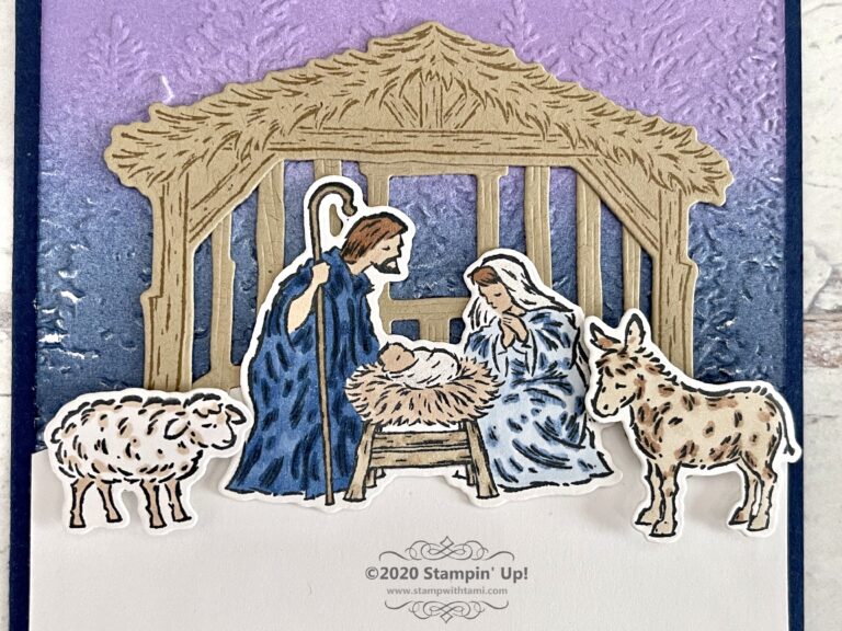 Peaceful Nativity Card Stampin Up