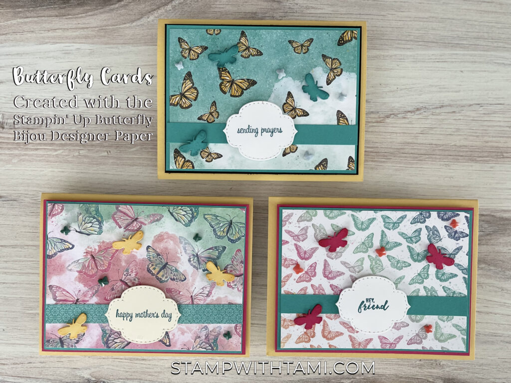 Beautiful set of Butterfly Bijou Cards - Stampin' Up! Demonstrator