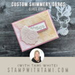 stampin up sea and sand shimmery card video