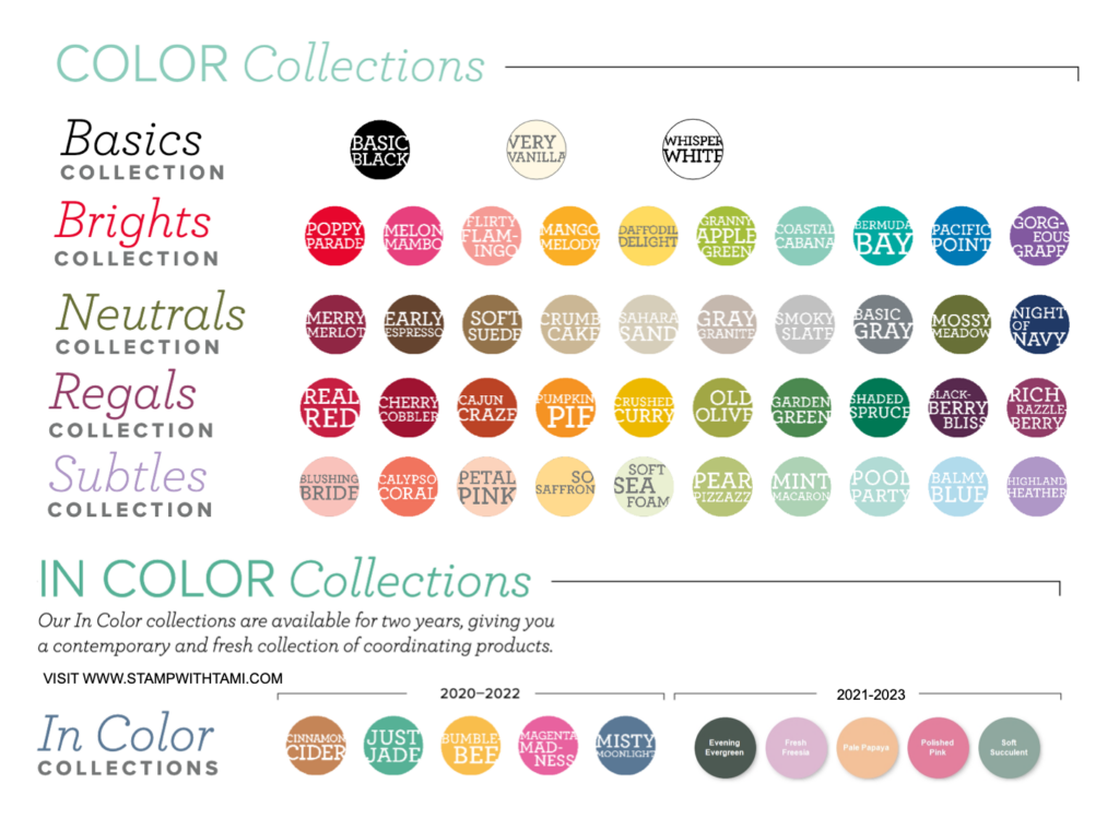 New 202123 In Color Collection Stampin' Up!
