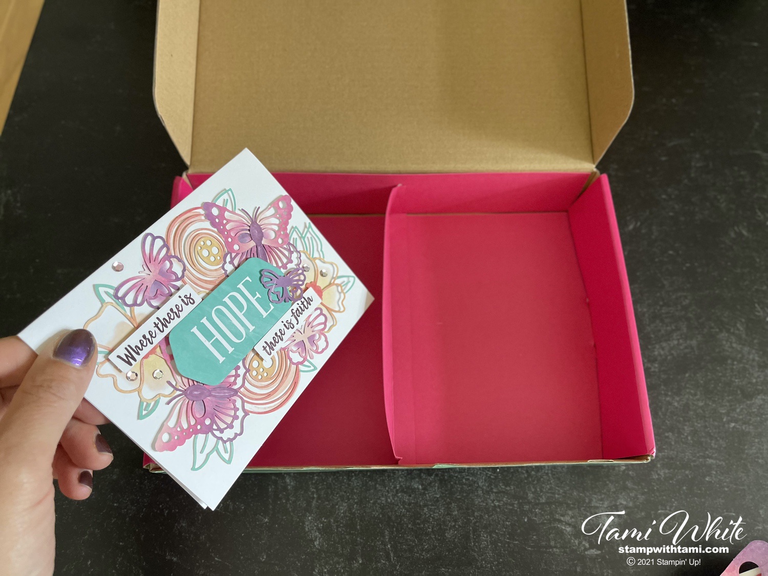 2021 August Paper Pumpkin Kit Hope Box Stampin Up StampWithTami