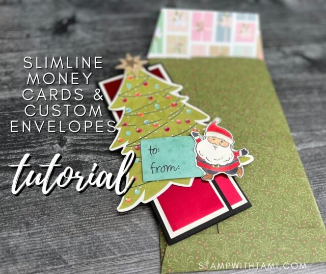 I'll share a quick and easy way to make your own custom sized envelopes using Designer Series Paper. I used the Stampin Up Whimsy & Wonder DSP for this envelope.