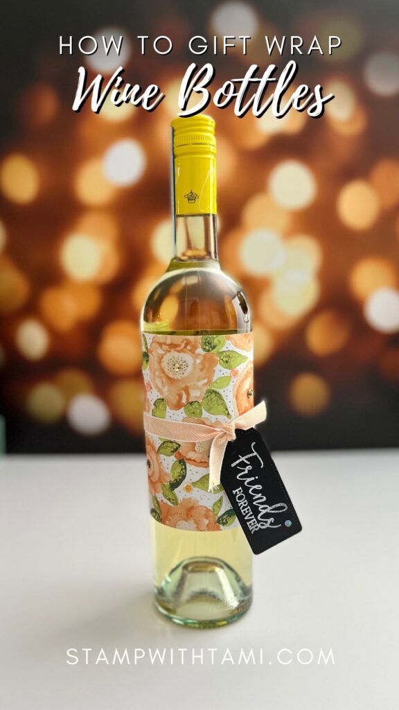 wrap a wine bottle