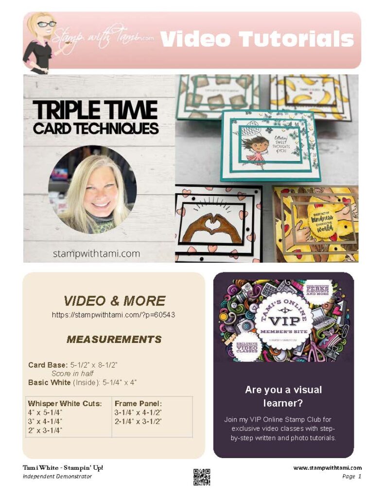 Triple Time Techniques with Stampin' Blends PDF