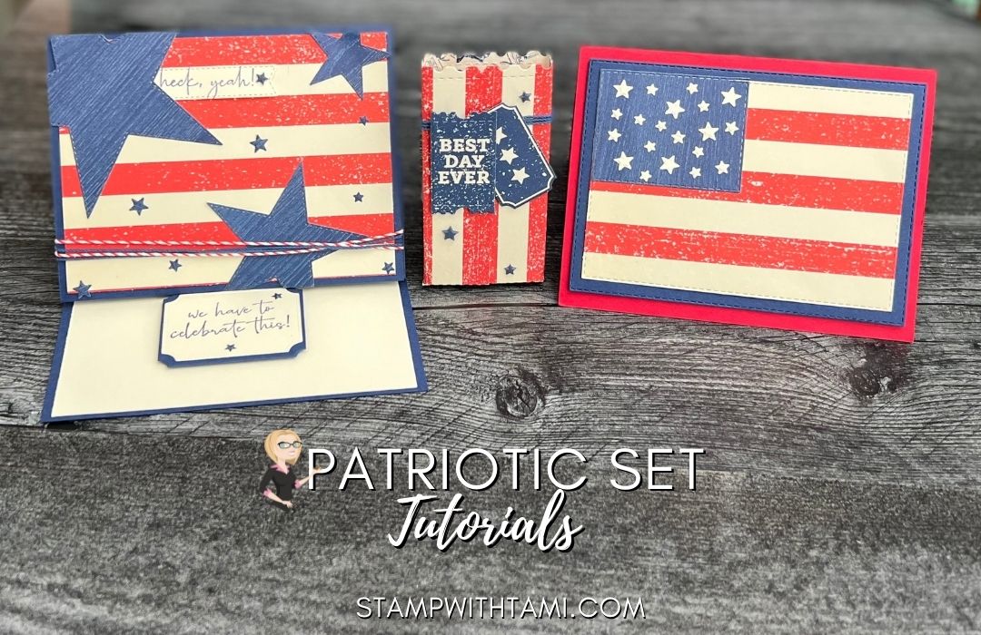 Americana Easel Card & Gift Set | Stampin Up | StampWithTami.com