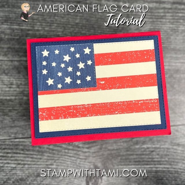 American Flag Patriotic Card