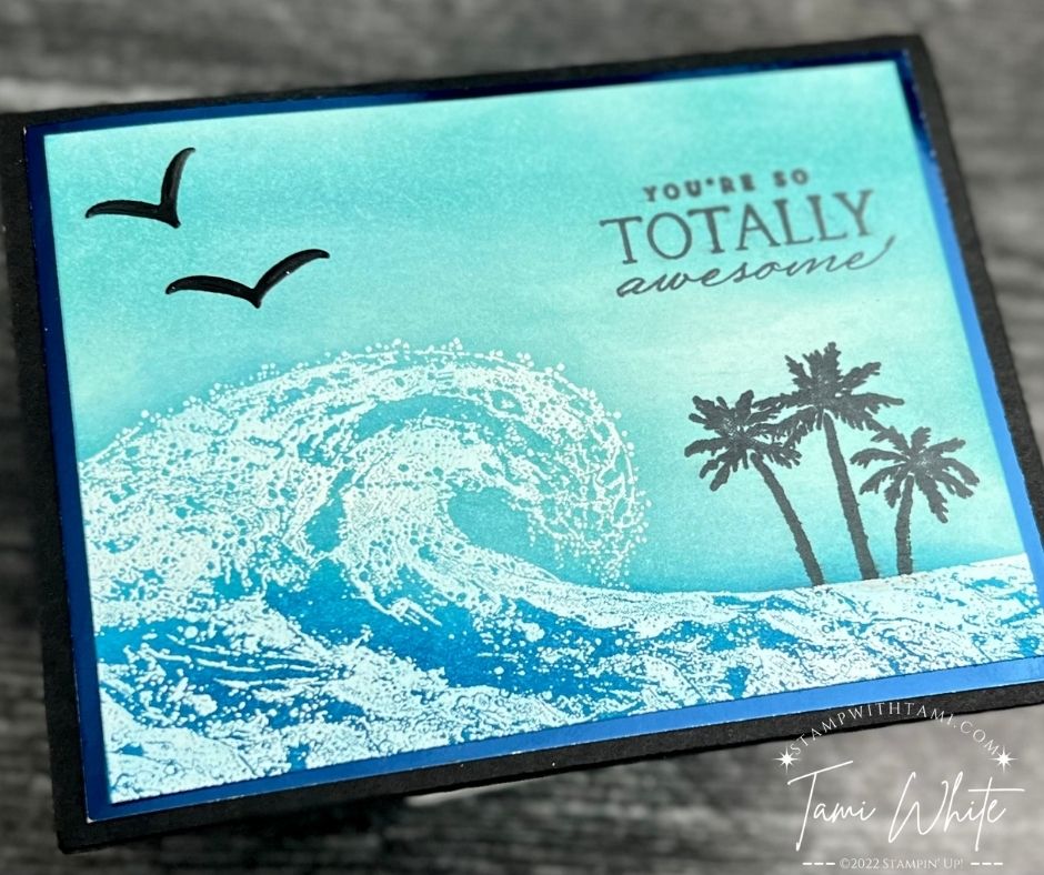 Waves Blending Techniques | Stampin Up | StampWithTami.com