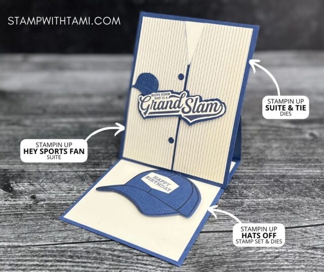 Baseball Shirt Easel Fun Fold Card