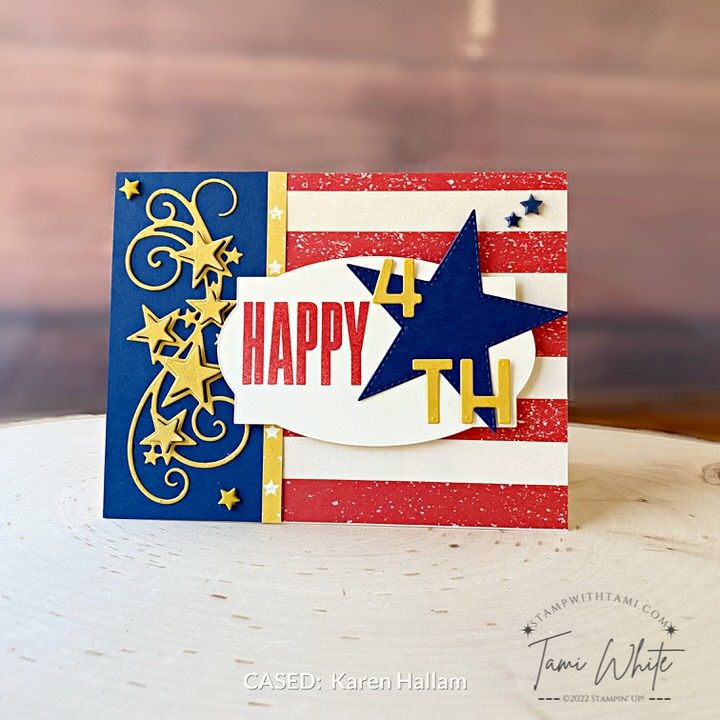 Americana Easel Card & Gift Set | Stampin Up | StampWithTami.com