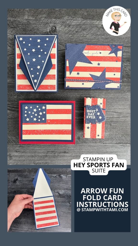 Stars & Stripes Patriotic Card | Stampin Up | StampWithTami.com