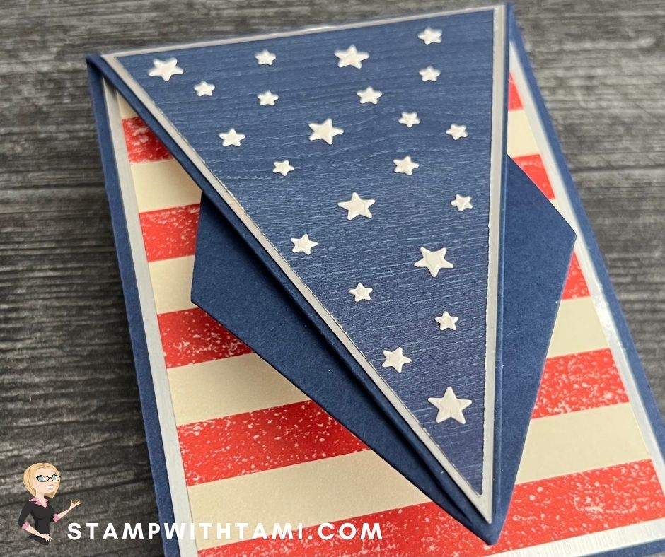 Stars & Stripes Patriotic Card | Stampin Up | StampWithTami.com