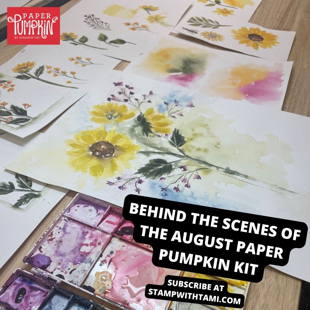 Sweet Sunflowers August 2022 Paper Pumpkin Kit | Stampin Up | StampWithTami