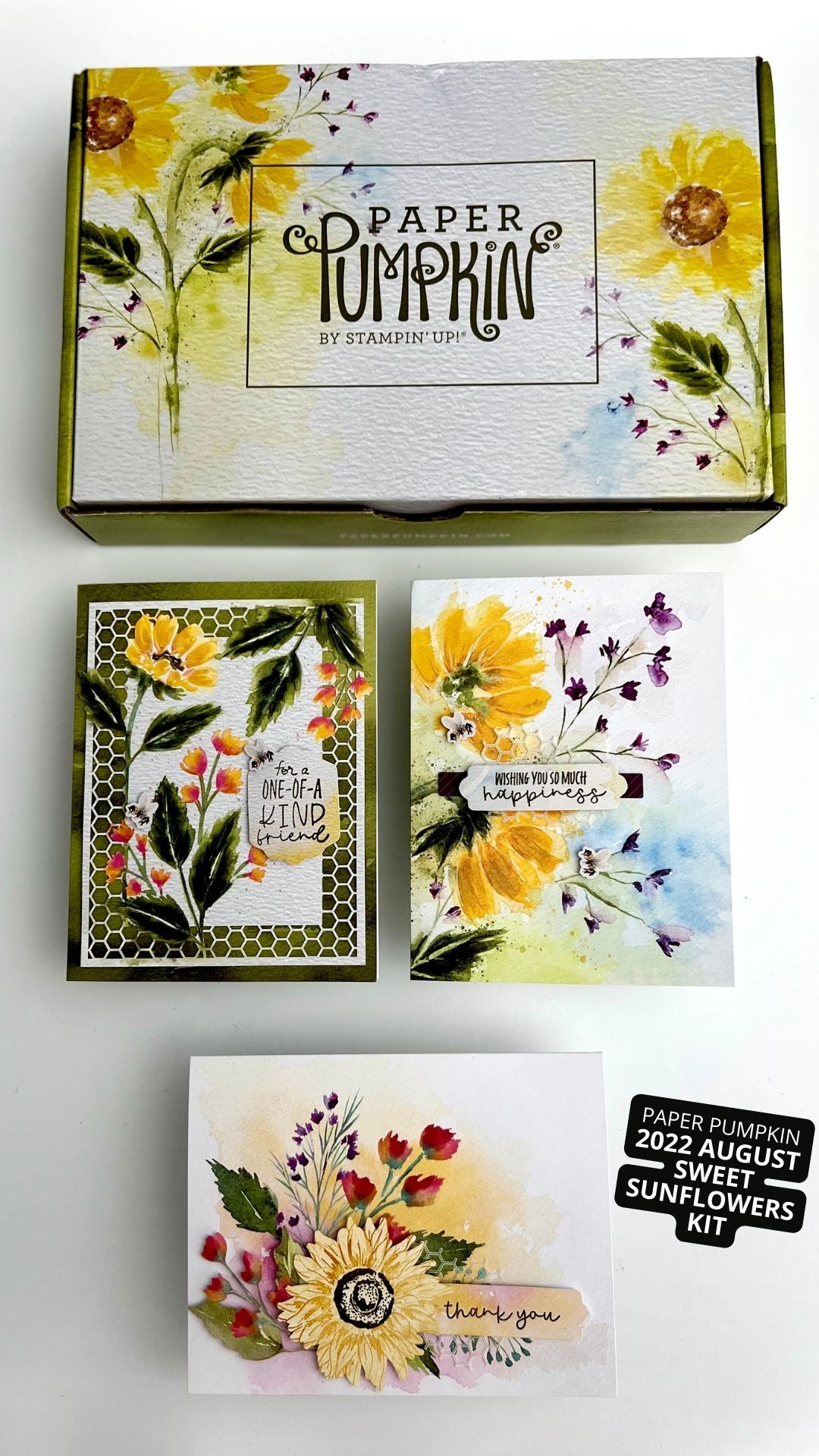 Sweet Sunflowers Card and Box Set [Treat Box Series #4]| Stampin Up Fun ...