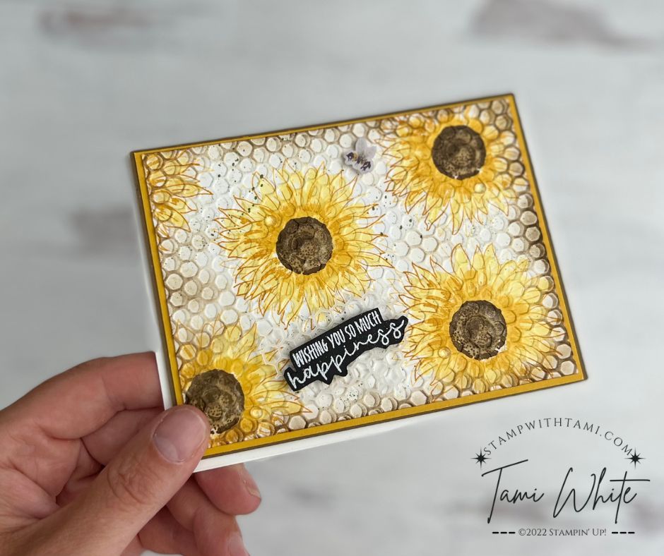 Sweet Sunflowers Alternate Paper Pumpkin Card | Stampin Up Fun Fold Cards