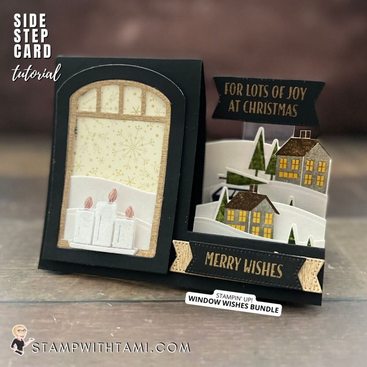 Window Wishes [Side Step Series Card 12]| Stampin Up Fun Fold Cards