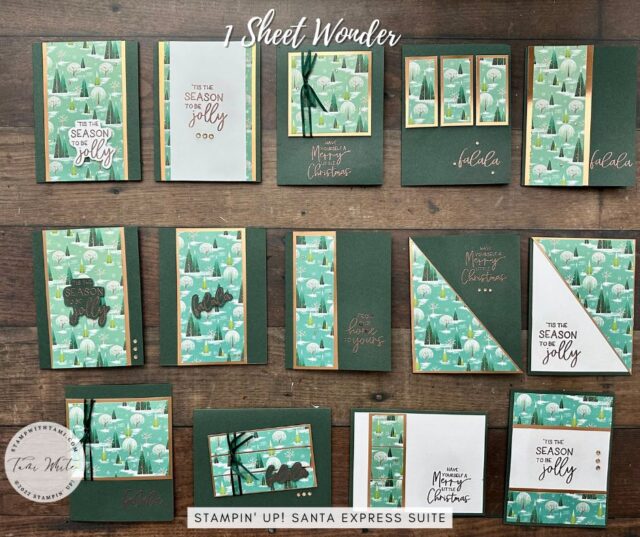 Santa Express [1 Sheet Wonder Series #4] | Stampin Up Party