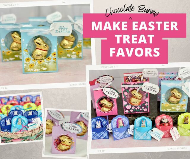 Ready to get creative with your Easter treats? Then check out my video below and I will teach you how to make 3 different chocolate bunny treat boxes that are perfect for table favors, gifts, or just about anything else for the upcoming holiday.

Whether you’re a beginner or a pro, I’ll guide you through each step of each project, showing you exactly what to do and providing tips, tricks and hints along the way. You can use the materials you have at home or purchase the supplies I'm using in my online store. So if you’re looking for something unique and fun to make this Easter, don’t miss out on this fantastic video class.
