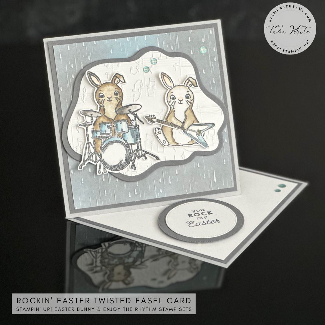 Best of Easter: Rockin' Easter Bunny Twisted Easel Card