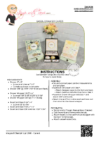 EASEL DRAWER CARD INSTRUCTIONS, SUPPLIES & TEMPLATES