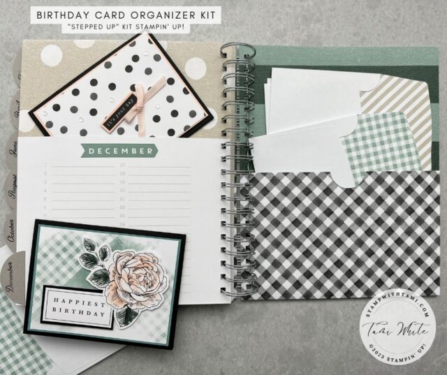 Stepping Up Kits: Birthday Card Organizer Kit - Stampin' Up! Demonstrator:  Tami White