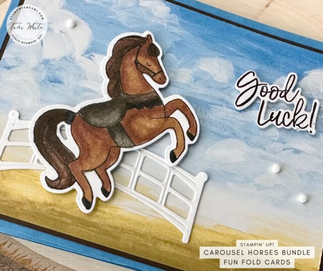 Fun Fold Horse Cards [Carousel Horse Series #7 & 8] - Stampin' Up