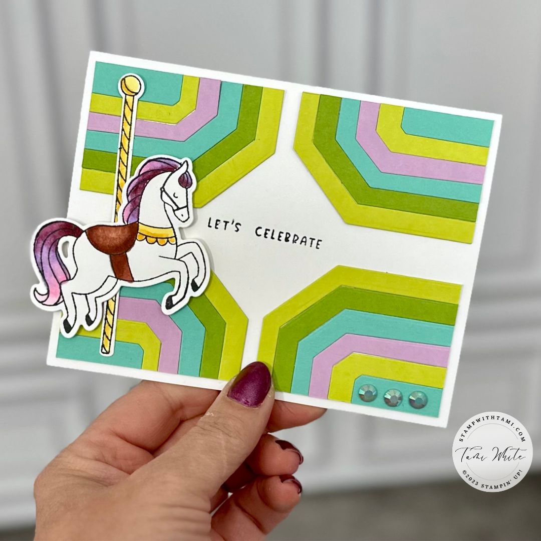 Carousel Horses Card [Countryside Series 4] Stampin' Up