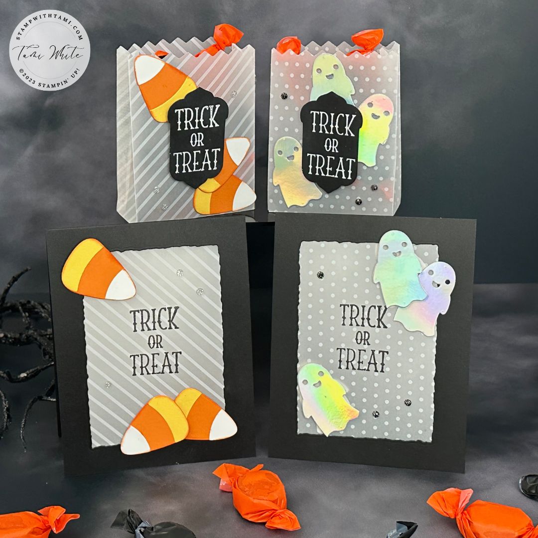 Vellum Halloween Card & Treat Boxes [Trick or Treat Series #7 & 8] -  Stampin' Up! Demonstrator: Tami White