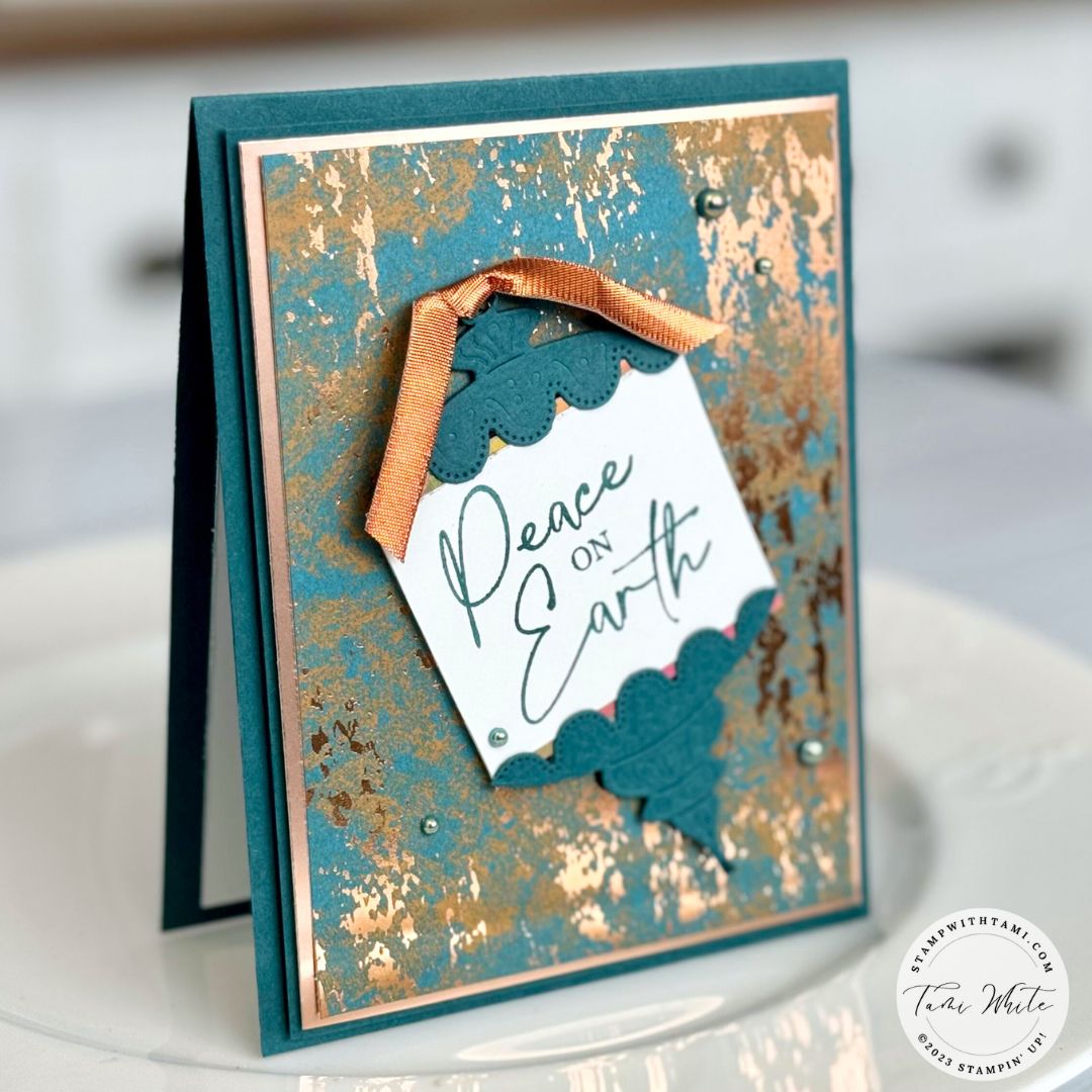 Handcrafted Elements Oxidized Holiday Card