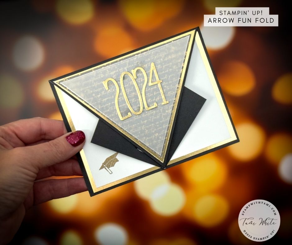 Cheers to 2024![Arrow Fold Series #5] - Stampin' Up! Demonstrator: Tami  White | Stamping, Crafting, & Card-Making