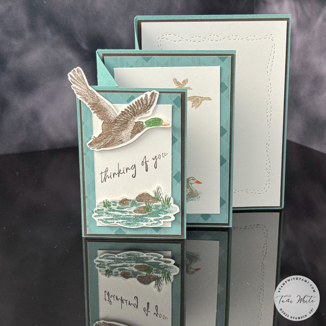 Feathered Flight Fancy Fold Card [Cascading Pleats Series #10]