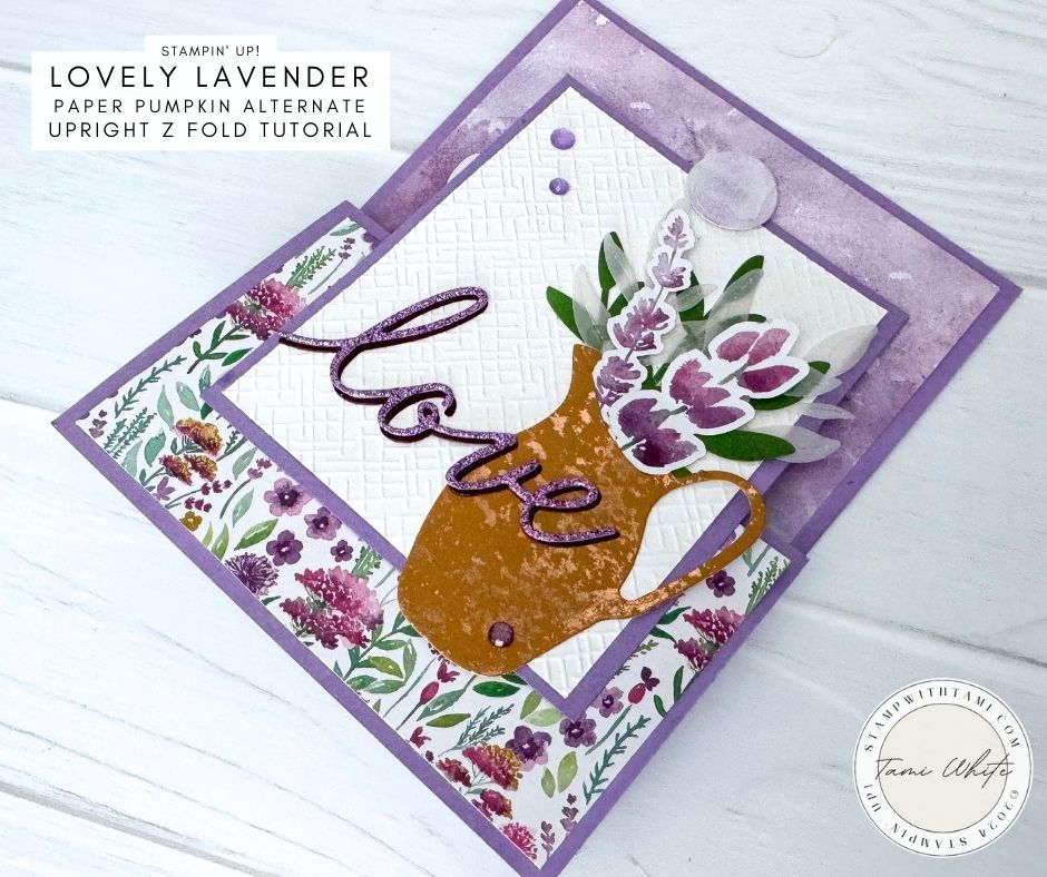 Lovely Lavender Paper Pumpkin Alternate [Upright Z Fold Series #2