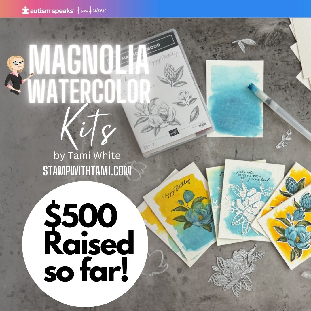 Magnolia Watercolor Technique Kits - Light it Up Blue for Autism Awareness