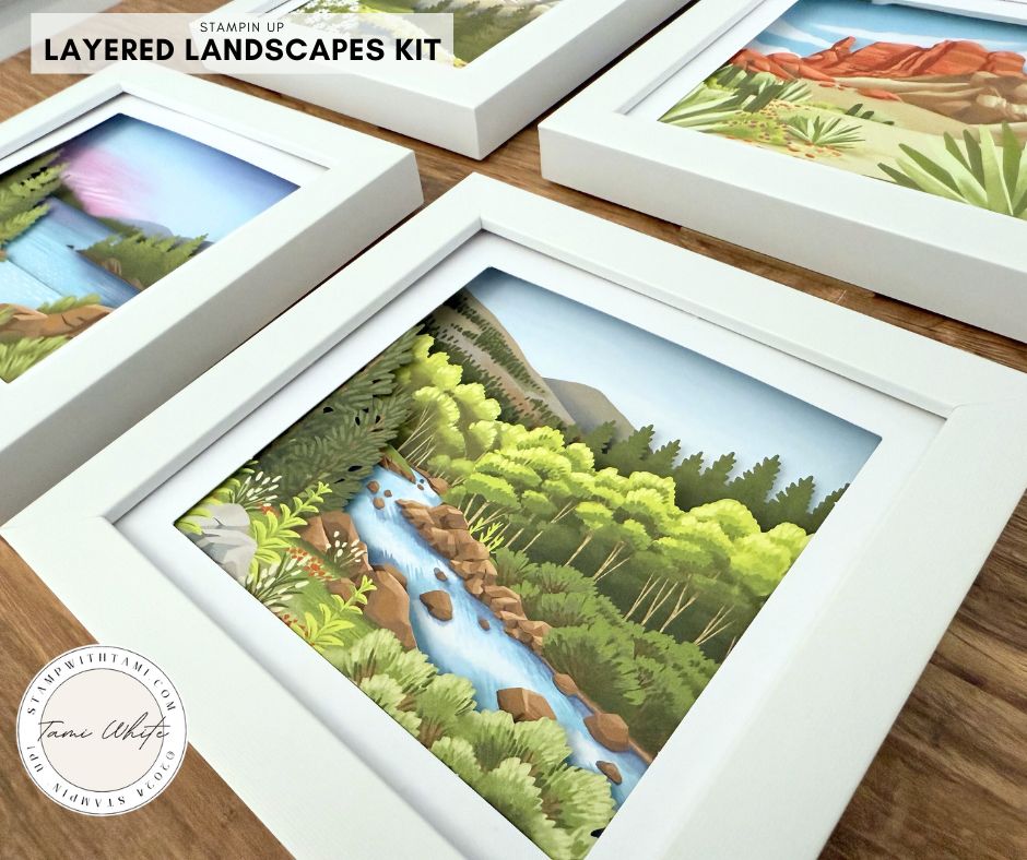 Make 3D Decor with the Layered Landscapes Kit - Stampin' Up