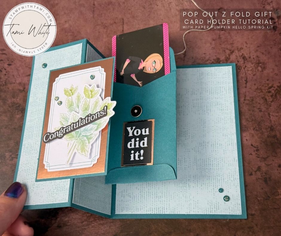 Pop Out Z Fold Gift Card Holder – Featuring the Hello Spring Kit