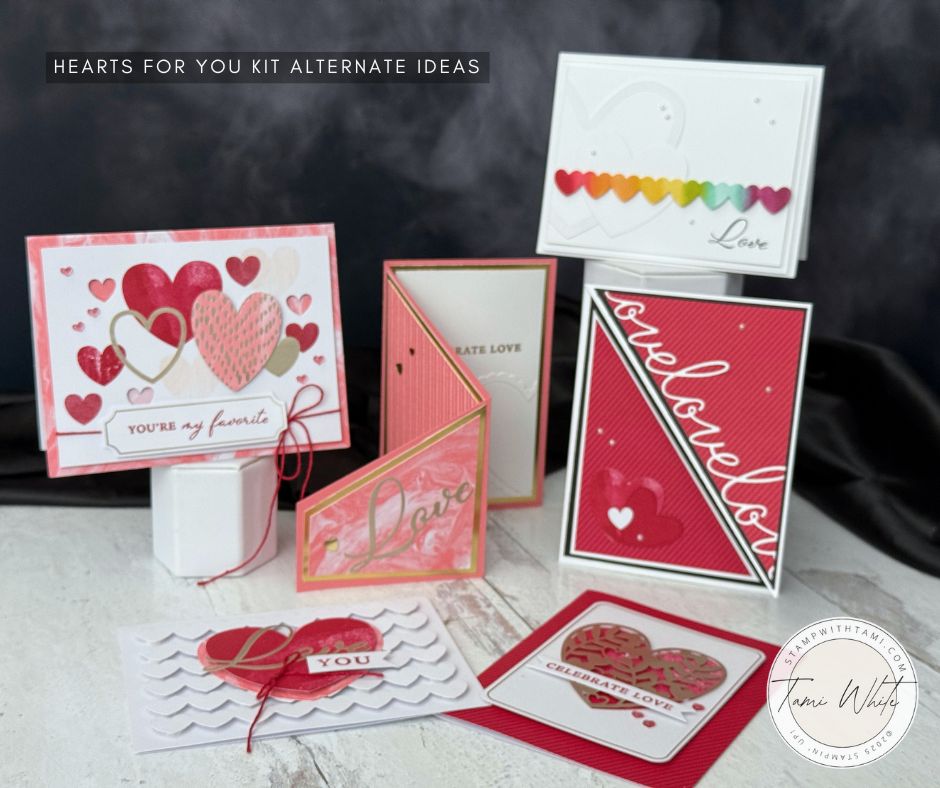 Handmade Valentine's Day Card – Easy Diagonal Fun Fold Tutorial