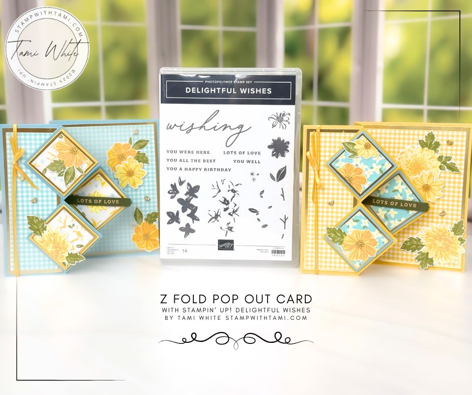 Stampin' Up! カードストック 10冊セット⑤ DELIGHTFUL WISHES POP UP Z FOLD SERIES – BLOG HOP - Stampin' Up
