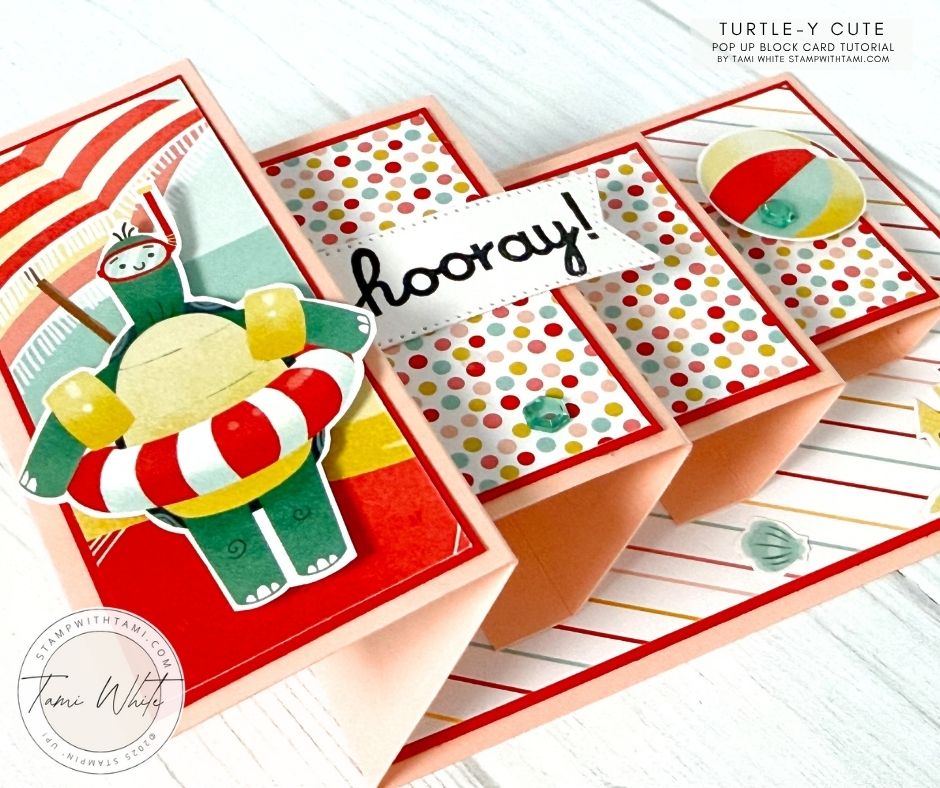 Turtle-y Cute Pop Up Blocks Card - Stampin' Up! Demonstrator: Tami