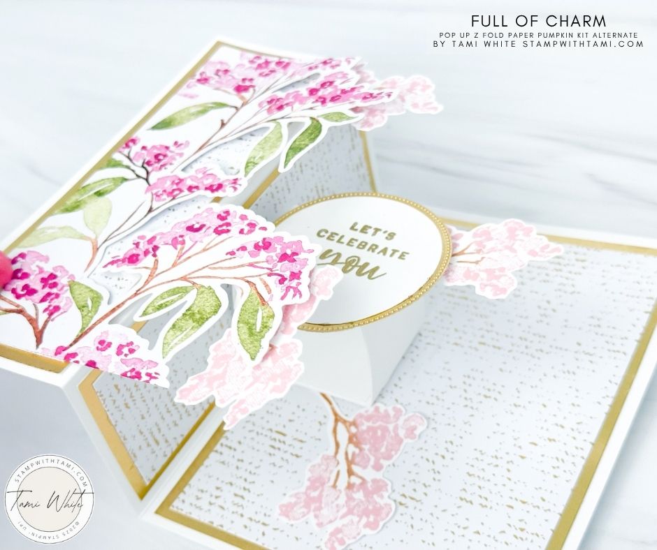 Pop Up Z Fold Card from Full of Charm Kit - Stampin' Up