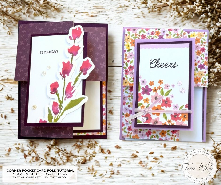 Corner Pop Up Cards with the Celebrate Together Scrapbooking Kit