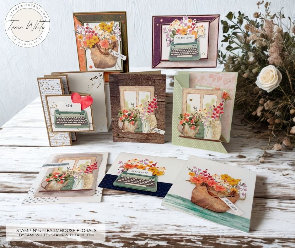 Farmhouse Florals Accordion Z Fold Card Tutorial - Stampin' Up