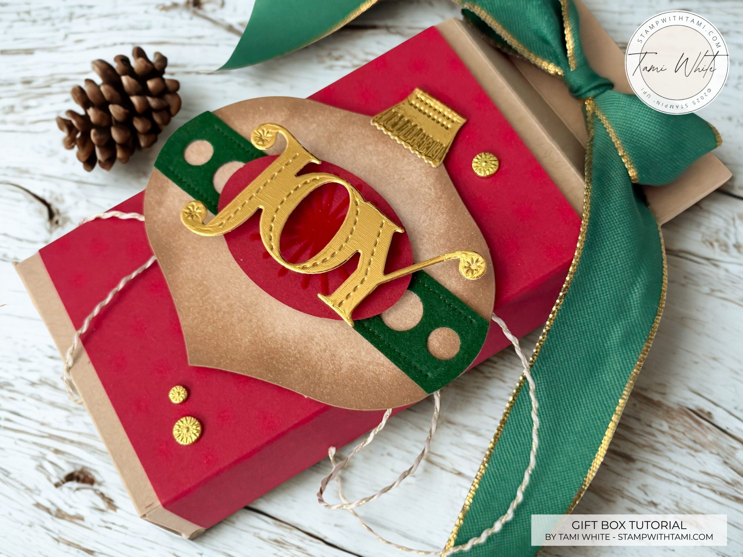 Cozy Christmas Gift Set Tutorial – Z Fold Card & Treat Box