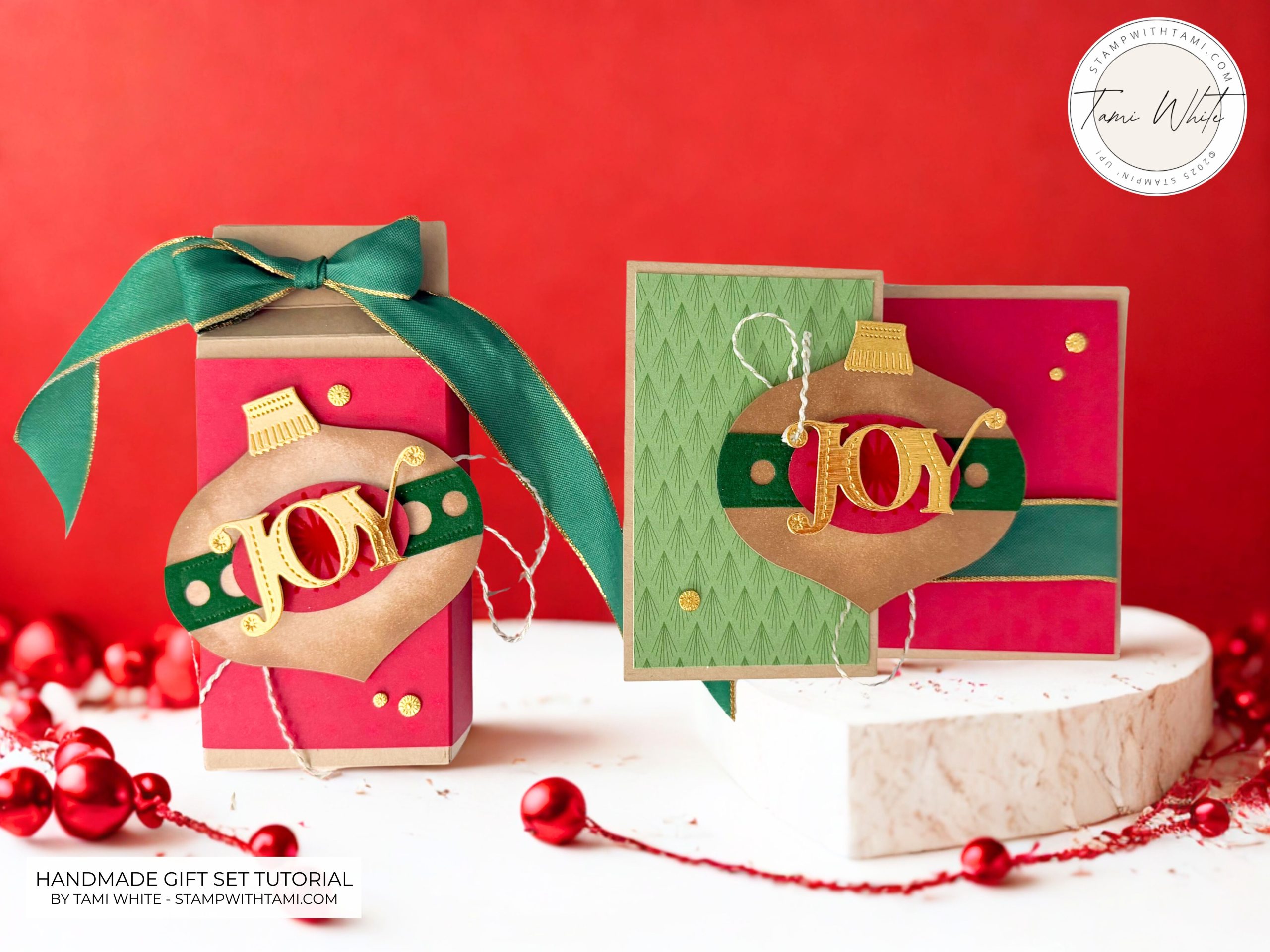 Cozy Christmas Gift Set Tutorial – Z Fold Card & Treat Box