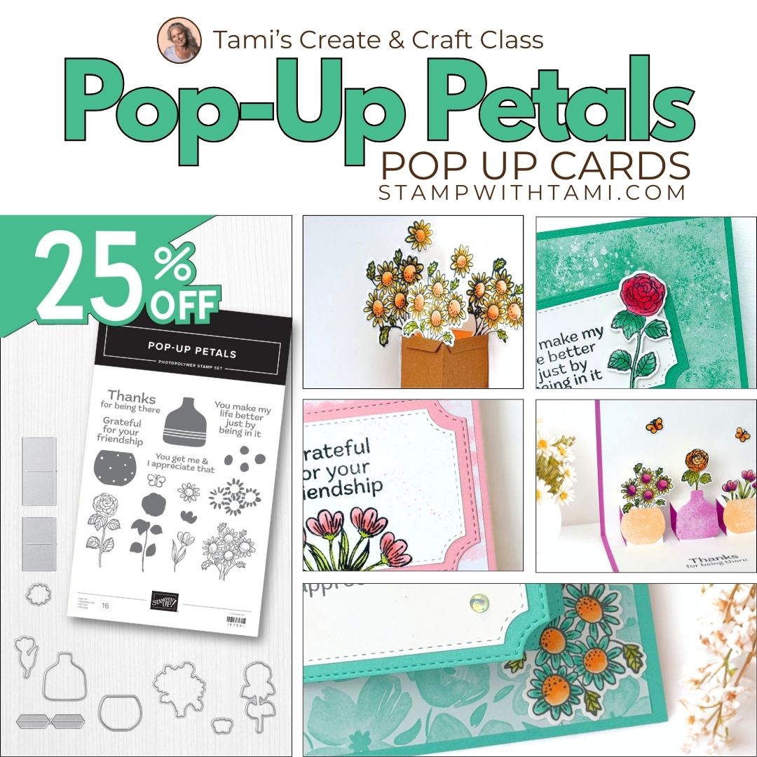 Pop-Up Petals Pop Up Card Create & Craft Class - Includes Bundle