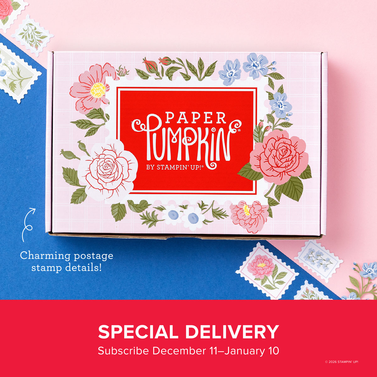 January 2026 Paper Pumpkin: Special Delivery - Stampin' Up