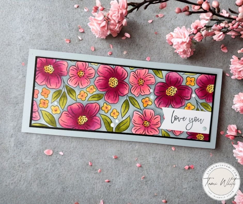 Slimline Floral Card | Virtual Retreat Alternate - Stampin' Up